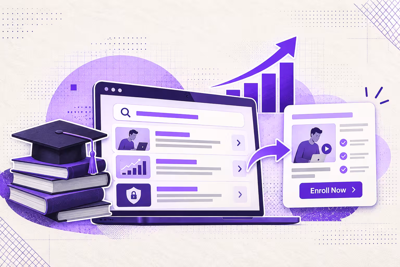 EdTech course and category pages that convert
