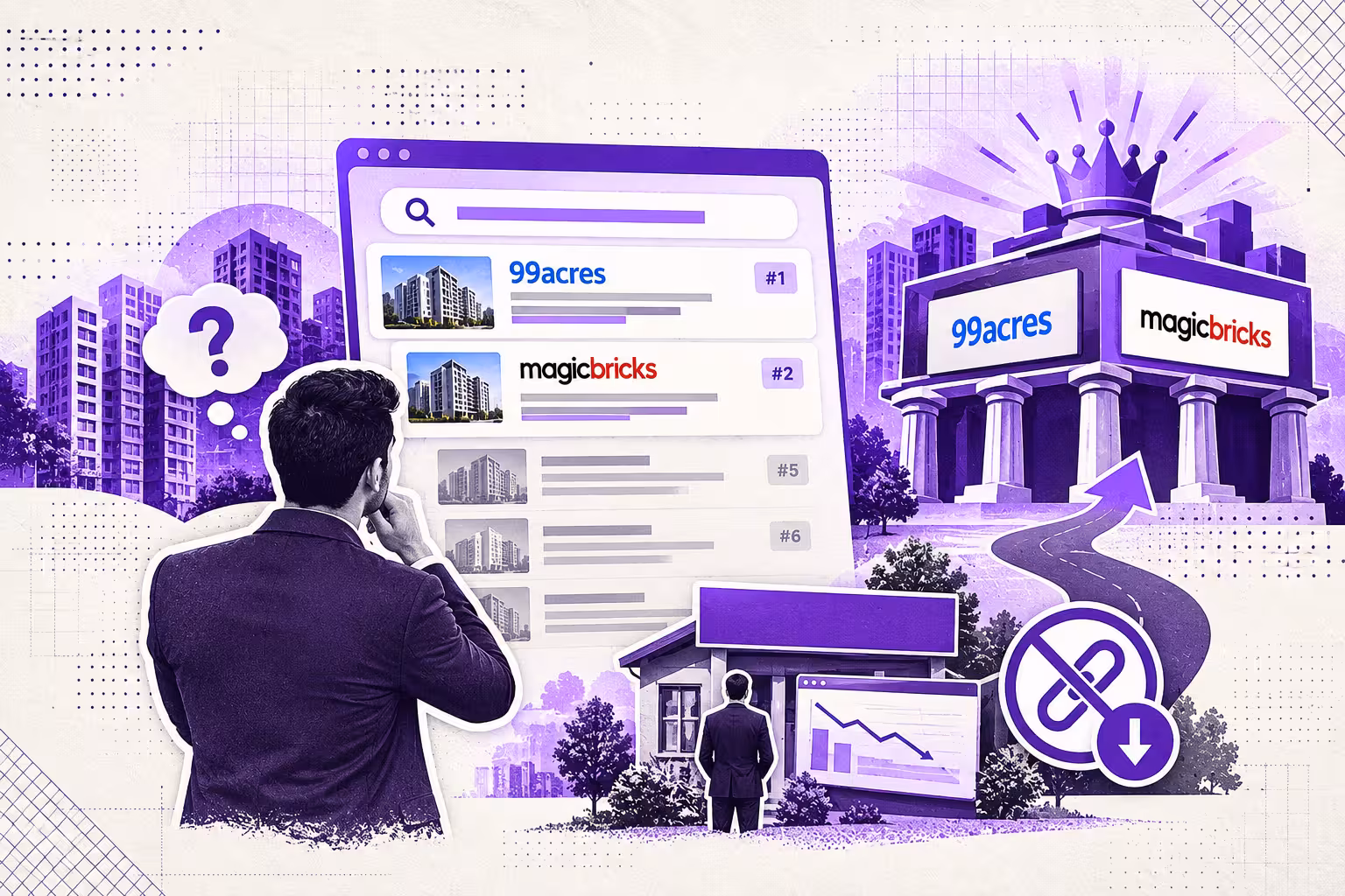 Brokers competing with property portals in search